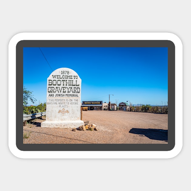 Allen Street in Tombstone, Arizona Sticker by Gestalt Imagery